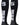 MadSportsStuff socks #95 / Large Player Id Jersey Number Socks Over the Calf Length Black White