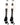 MadSportsStuff socks #98 / Large Player Id Jersey Number Socks Over the Calf Length White Black