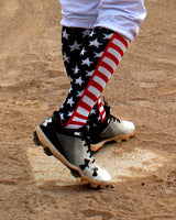 MadSportsStuff socks American Flag Knee High Socks – OTC Patriotic Athletic Socks