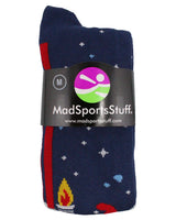 MadSportsStuff socks Astronaut in Space Socks Athletic Over the Calf Length