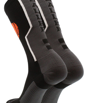 MadSportsStuff socks Baller Basketball Socks with Basketball Logo Crew Length
