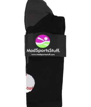 MadSportsStuff socks Baseball Logo Athletic Crew Socks (multiple colors)