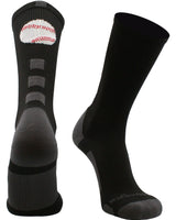 MadSportsStuff socks Baseball Logo Athletic Crew Socks (multiple colors)