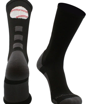 MadSportsStuff socks Baseball Logo Athletic Crew Socks (multiple colors)