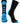 MadSportsStuff socks Black/Electric Blue / Large Basketball Socks with Basketball Logo Athletic Crew Socks - made in the USA