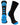 MadSportsStuff socks Black/Electric Blue / Large Basketball Socks with Basketball Logo Athletic Crew Socks - made in the USA