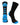 MadSportsStuff socks Black/Electric Blue / Medium Basketball Socks with Basketball Logo Athletic Crew Socks - made in the USA