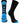 MadSportsStuff socks Black/Electric Blue / Small Basketball Socks with Basketball Logo Athletic Crew Socks - made in the USA