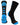 MadSportsStuff socks Black/Electric Blue / Small Basketball Socks with Basketball Logo Athletic Crew Socks - made in the USA