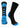 MadSportsStuff socks Black/Electric Blue / X-Large Basketball Socks with Basketball Logo Athletic Crew Socks - made in the USA