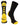 MadSportsStuff socks Black/Gold Basketball Socks with Basketball Logo Athletic Crew Socks - made in the USA - Large