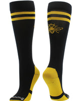 MadSportsStuff socks Black/Gold / Large Queen Bees Tall Socks for Softball