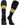 MadSportsStuff socks Black/Gold/White / Large Striped Baseball Socks Over the Calf Dugout Pattern E