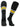 MadSportsStuff socks Black/Gold/White / Large Striped Baseball Socks Over the Calf Dugout Pattern E