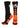 MadSportsStuff socks Black/Neon Orange / Large Soccer Ball Athletic Crew Socks (multiple colors)