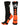 MadSportsStuff socks Black/Neon Orange / Large Soccer Ball Athletic Crew Socks (multiple colors)