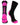 MadSportsStuff socks Black/Neon Pink / Large Basketball Socks with Basketball Logo Athletic Crew Socks - made in the USA
