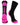 MadSportsStuff socks Black/Neon Pink / Large Basketball Socks with Basketball Logo Athletic Crew Socks - made in the USA