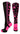 MadSportsStuff socks Black/Neon Pink / Medium Crazy Socks with Stars Over the Calf Socks (multiple colors)