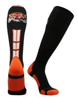 MadSportsStuff socks Black/Orange / Large Tigers Logo Over the Calf Socks