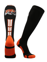 MadSportsStuff socks Black/Orange / Large Tigers Logo Over the Calf Socks