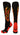 MadSportsStuff socks Black/Red/Gold / X-Small Flame Soccer Style Over the Calf Athletic Socks (multiple colors)