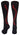 MadSportsStuff socks Black/Red / Large Softball Socks with Stitches Over the Calf (multiple colors)