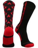 MadSportsStuff socks Black/Scarlet / Small All Stars Socks Crew Socks Basketball Football