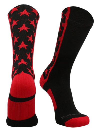 MadSportsStuff socks Black/Scarlet / Small All Stars Socks Crew Socks Basketball Football