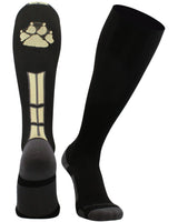 MadSportsStuff socks Black/Vegas Gold / Small Wild Paw Over the Calf Socks (multiple colors)