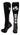 MadSportsStuff socks Black/White/Graphite / Small Soccer Socks with Soccer Ball Logo Over the Calf (multiple colors)