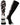 MadSportsStuff socks Black/White / Large Crazy Baseball Socks with Baseballs over the calf