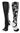 MadSportsStuff socks Black/White / Large Crazy Volleyball Logo Over the Calf Socks (multiple colors)