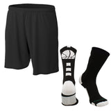 MadSportsStuff socks Black/White / Small Youth Basketball Shorts & Socks Set – Athletic Performance Gear for Boys & Girls
