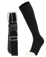 MadSportsStuff socks Black / X-Large Pro Line Baseball Socks and Belt Combo Youth and Adult