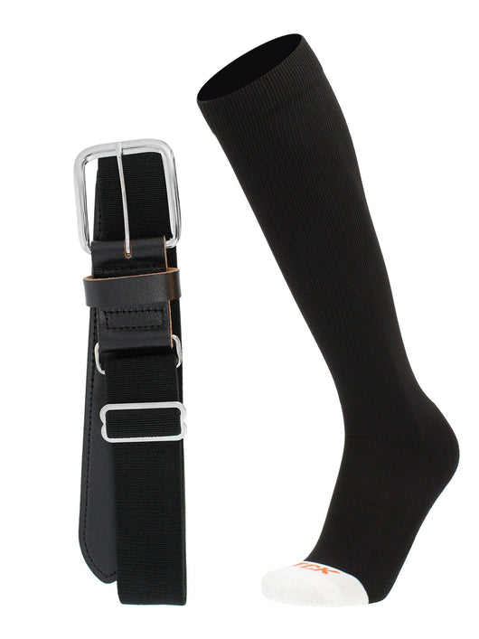 MadSportsStuff socks Black / X-Large Pro Line Softball Socks and Belt Combo Youth and Adult