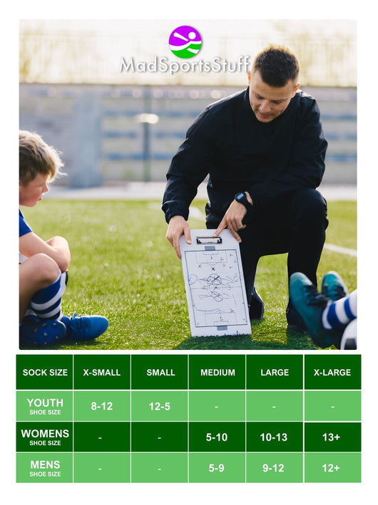 MadSportsStuff socks Bomber Soccer Socks Over the Calf length (multiple colors)