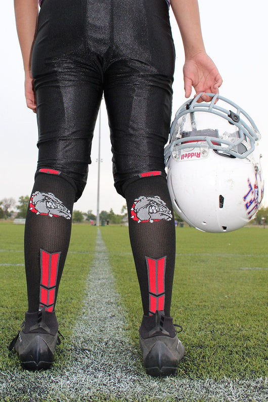 MadSportsStuff socks Bulldog Logo Over the Calf Socks