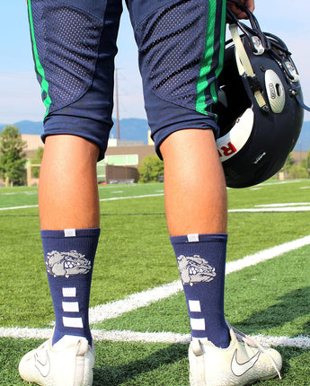 MadSportsStuff socks Bulldogs Logo Athletic Crew Socks (multiple colors)