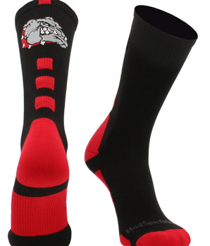 MadSportsStuff socks Bulldogs Logo Athletic Crew Socks (multiple colors)