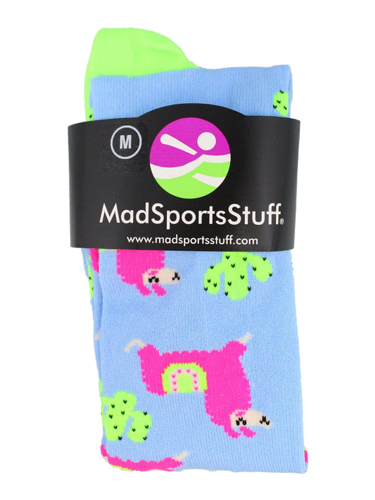 MadSportsStuff socks Cactus and Llama Socks Over the Calf Length