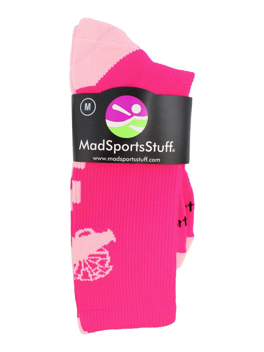 MadSportsStuff socks Cheer Breast Cancer Awareness Socks