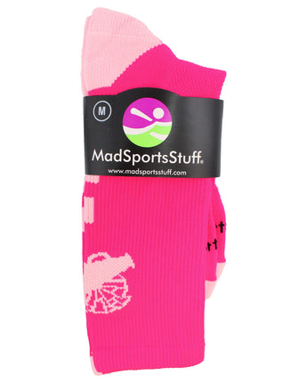 MadSportsStuff socks Cheer Breast Cancer Awareness Socks