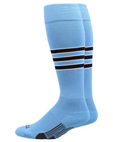 Striped Softball Socks Over the Calf Dugout Pattern D