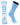 MadSportsStuff socks Columbia Blue/White / Medium Basketball Socks with Basketball Logo Athletic Crew Socks - made in the USA