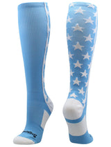 MadSportsStuff socks Columbia Blue/White / Small All Stars Socks Over the Calf Socks Softball Soccer
