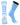 MadSportsStuff socks Columbia Blue/White / Small Basketball Socks with Basketball Logo Athletic Crew Socks - made in the USA