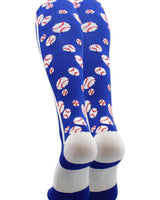 MadSportsStuff socks Crazy Baseball Socks with Baseballs over the calf