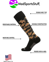 MadSportsStuff socks Crazy Dinosaur Chicken Nugget Socks Over the Calf