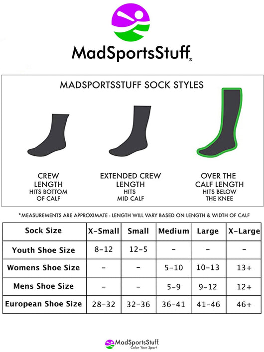 MadSportsStuff socks Crazy Retro Rainbow Socks with Stripes For Soccer Softball